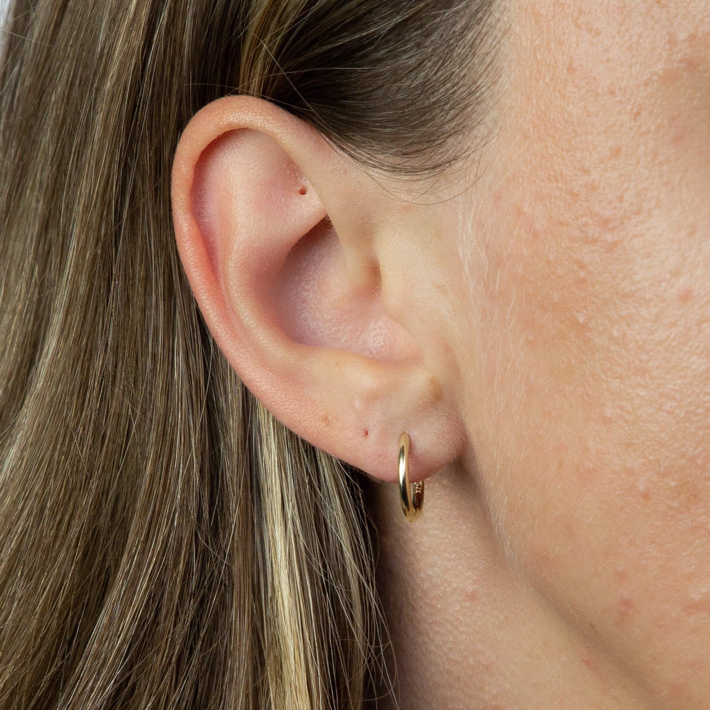 Gold Huggie Hoop Earrings