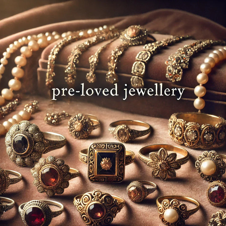 selection of pre-loved jewllery, vintage jewellery 