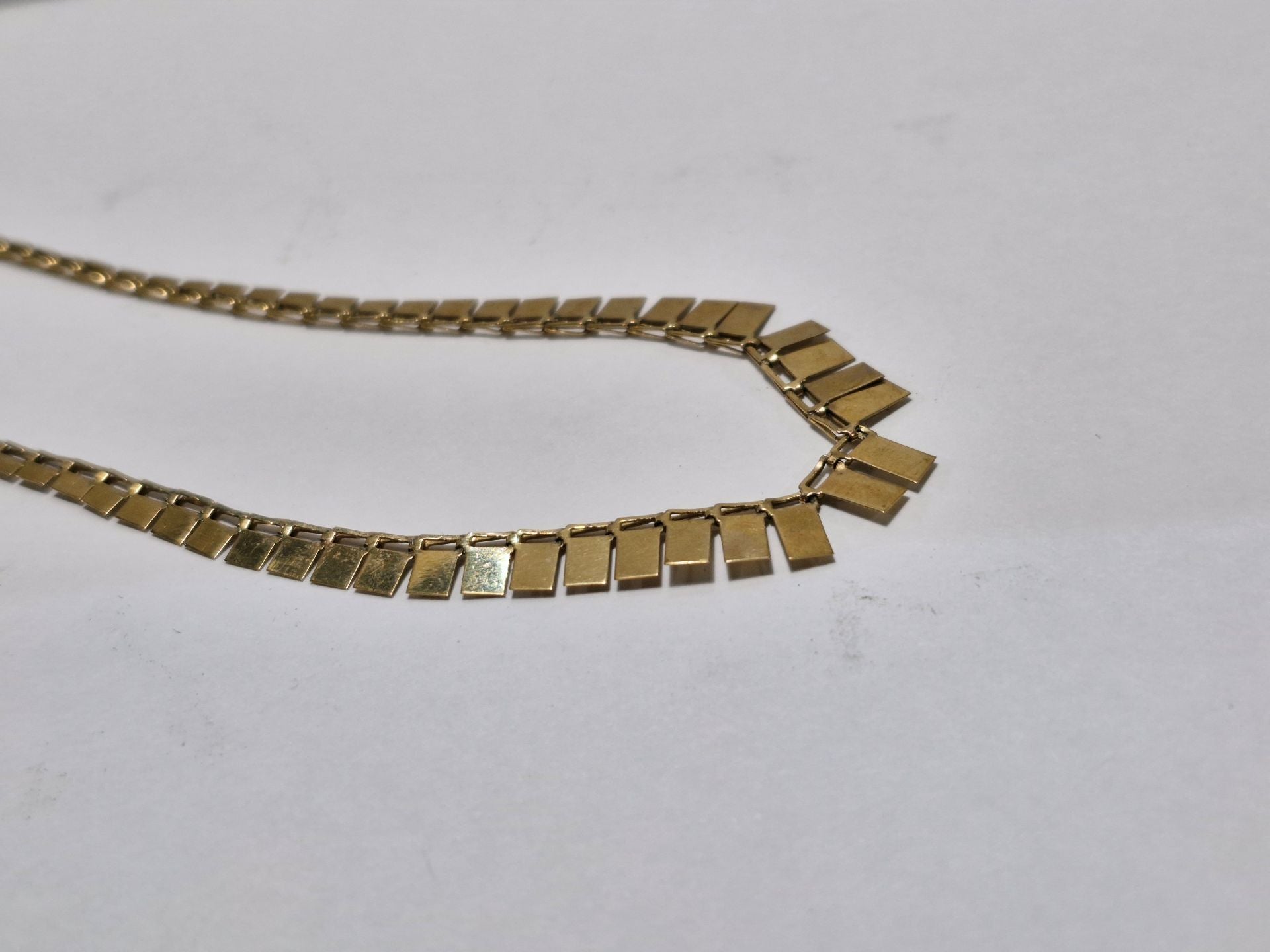 Luxury 9ct Gold Cleopatra-Inspired Fringe Necklace – Verified and Hallmarked.