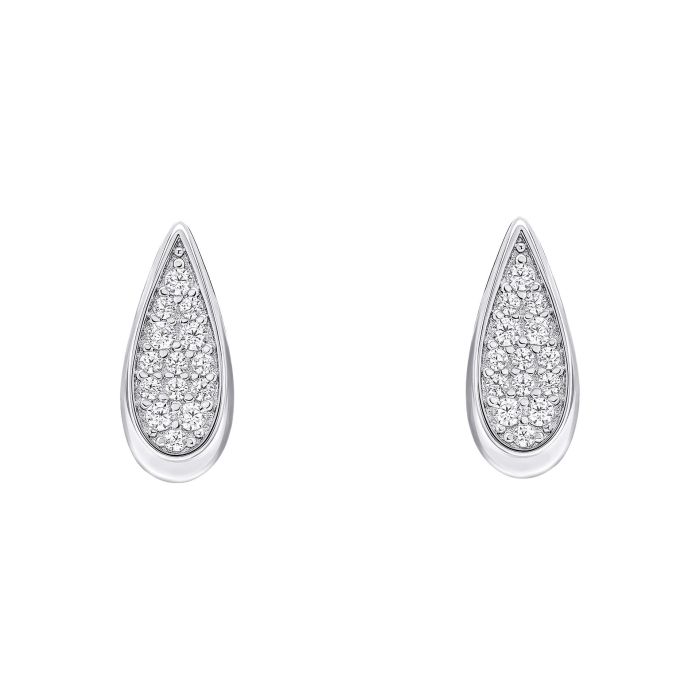 Fiorelli Tilted Droplet Pendant e6455c, featuring a modern tilted droplet design with sparkling cubic zirconia accents, perfect for adding elegance and sophistication to any outfit.