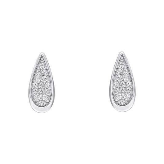 Fiorelli Tilted Droplet Pendant e6455c, featuring a modern tilted droplet design with sparkling cubic zirconia accents, perfect for adding elegance and sophistication to any outfit.