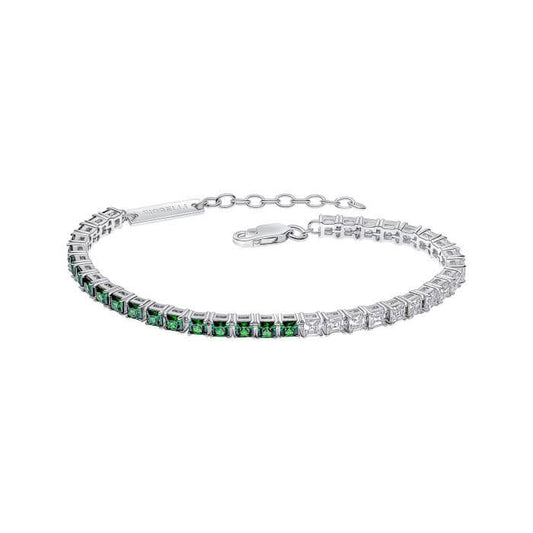 Fiorelli Toi et Moi Bracelet b5541 on a white background, featuring an elegant intertwined design with sparkling cubic zirconia accents, perfect for adding sophistication and timeless beauty to any jewelry collection.