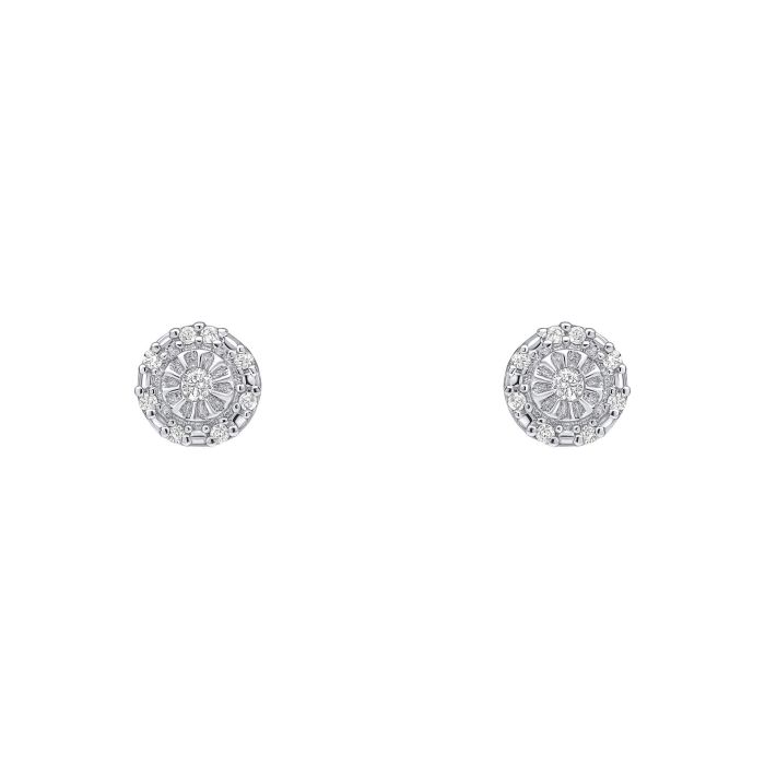  Halo Diamond Stud Earrings in 9ct white Gold ge2477, featuring dazzling central diamonds surrounded by a halo of smaller diamonds set in polished 9ct gold, perfect for adding timeless elegance and sparkle to any jewelry collection.