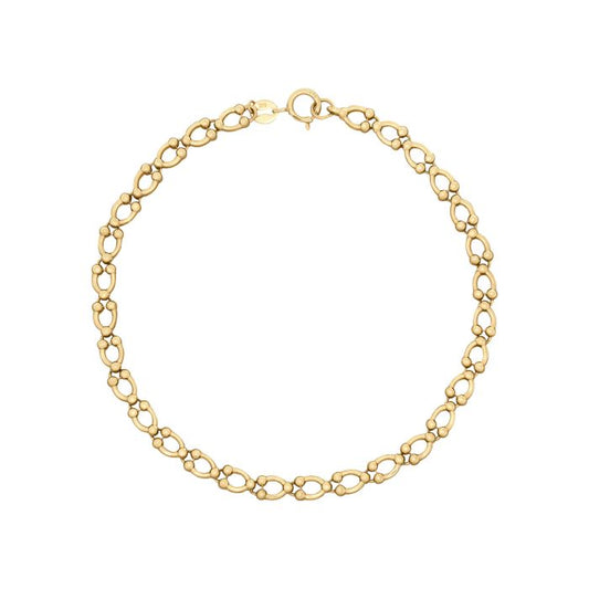 Oval Link Gold Bracelet