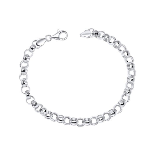 Belcher Chain Silver Bracelet