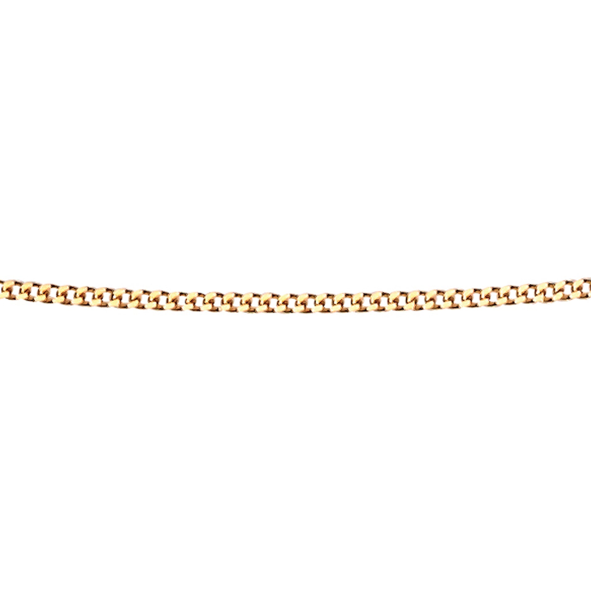 Gold chain on a white background