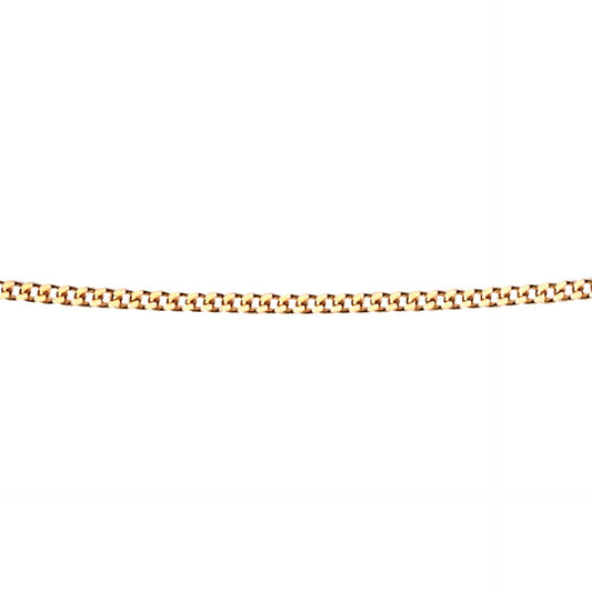 Gold chain on a white background